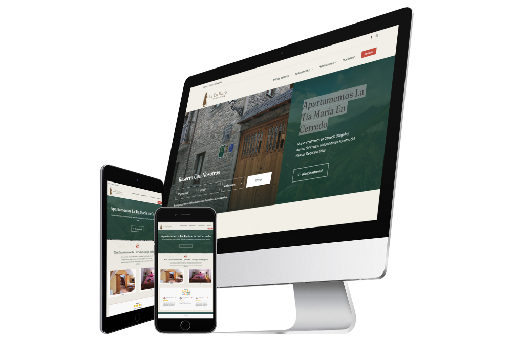 Diseño web WordPress adaptado a ordenador, tablet y móvil