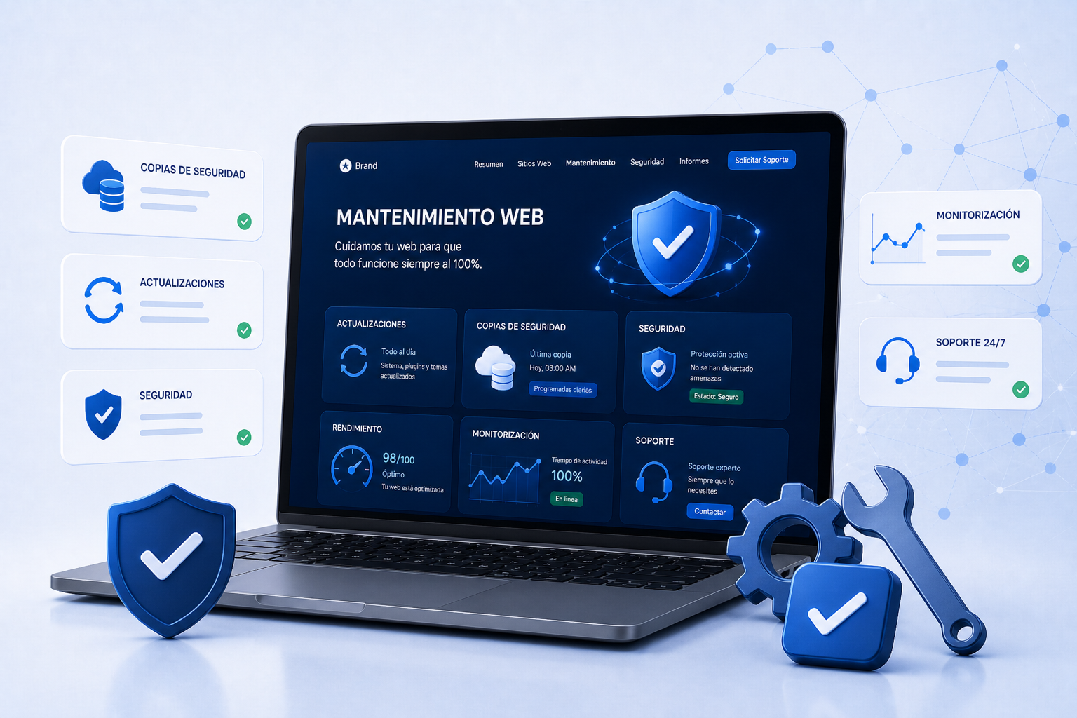 Servicio profesional de mantenimiento WordPress